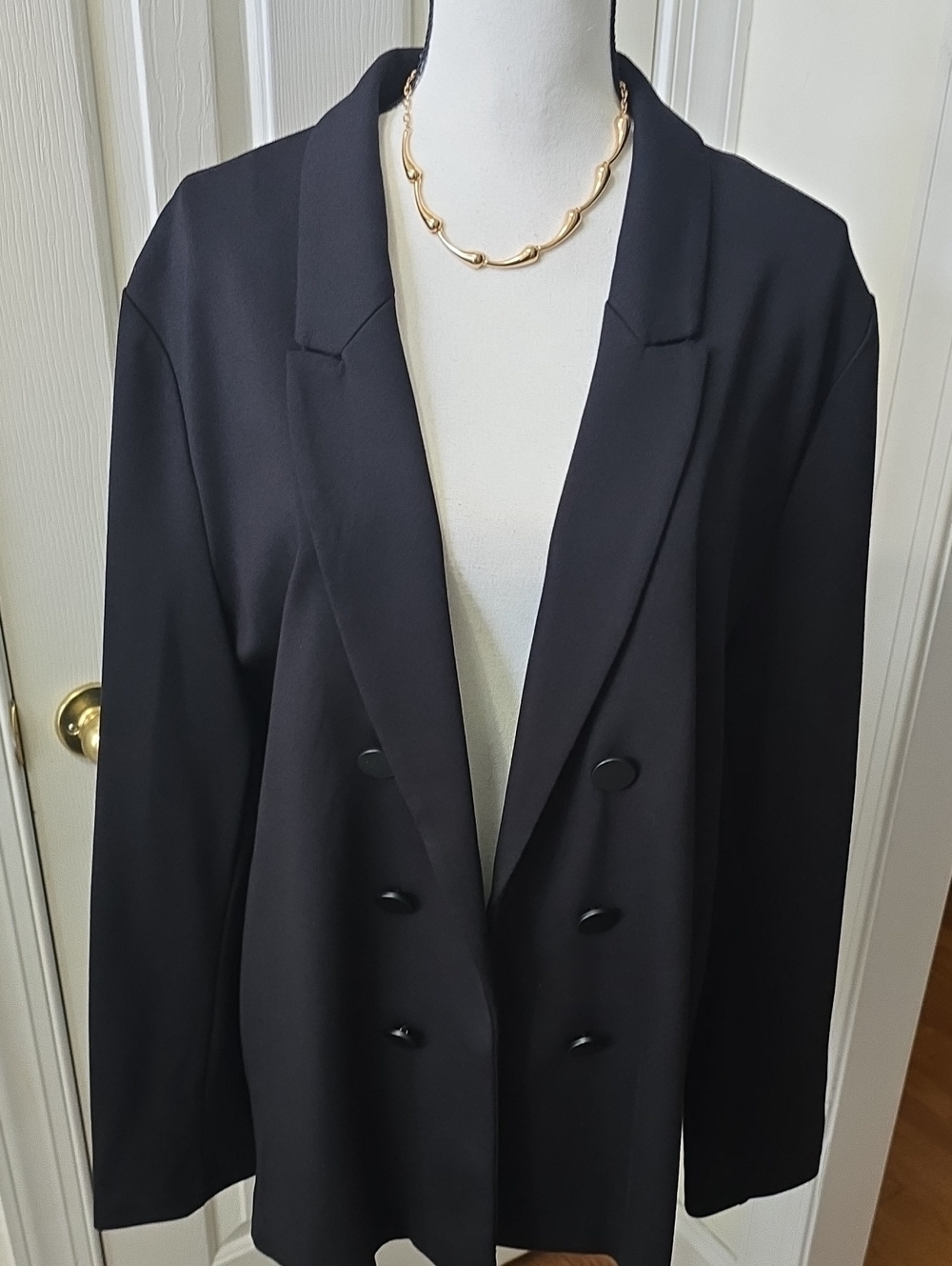 WORTHINGTON BRAND WOMEN'S PETITE PLUS BLACK OPEN BLAZER SIZE PXXL - Picture 6 of 17